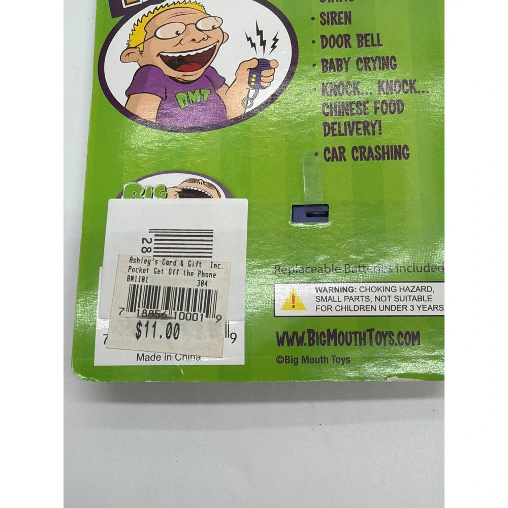 Big Mouth Toys Get Off The Phone Excuse Machine 6 Sound Effects Keychain BM1101
